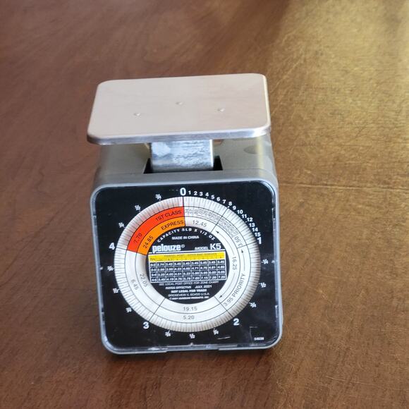 Pelouze Model K5 Tabletop Mechanical Postal Scale Capacity 1/2 oz to 5 lb - Picture 1 of 6